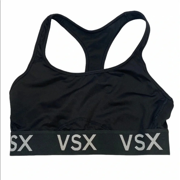 VSX Victoria Secret Sport Black Sports Bra Sz S - Picture 1 of 4